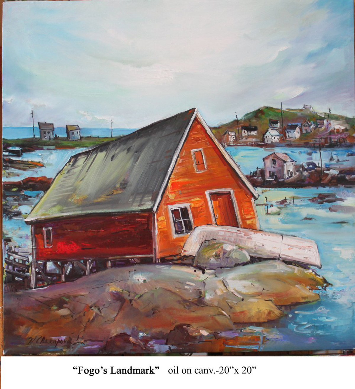 Fogo's Landmark, Oil on Canvas